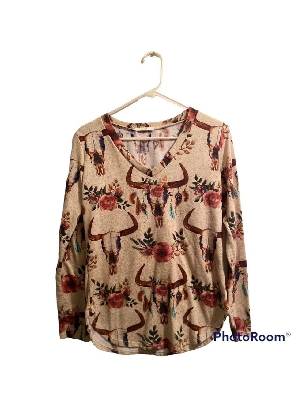 Twenty Ten Southwestern Cowgirl Blouse Womens Small Casual Western Long Sleeve